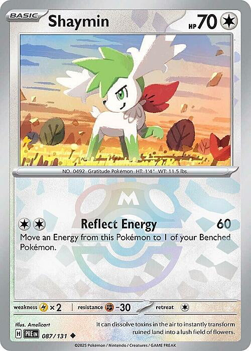 Prismatic Evolutions Shaymin #087/131 Masterball